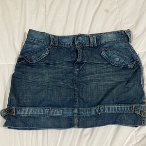 jean mini skirt